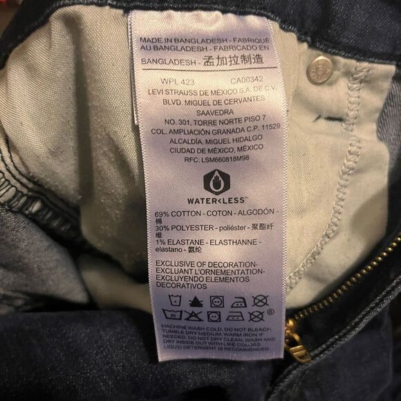 Signature by Levi Strauss Deep Blue Women's Skinny Jeans - Picture 4 of 5